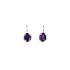 White Gold Amethyst Earrings
