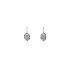 Earrings with White Gold Zircons