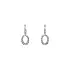Elegant White Gold dangle earrings with Zircones