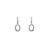 Elegant White Gold dangle earrings with Zircones