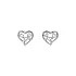 Earrings Heart, Star, Moon made of White Gold