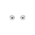 White Gold Earrings in Classic Ball Shape