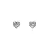 Earrings Sdrce with White Gold Zircons