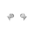 Earrings with White Gold Zircons
