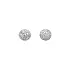 Precision Earrings with White Gold and Sparkling Zircons
