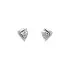 Earrings with White Gold Zircons