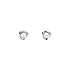 Pecky Earrings with White Gold Pearl