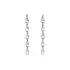 White Gold dangle earrings with elegant chain design