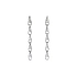 White Gold dangle earrings with elegant chain design