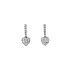 Luxury Heart Shaped Earrings with Sparkling Stones