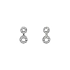 Earrings with White Gold Zircons