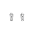 Earrings with White Gold Zircons