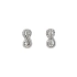 Earrings with White Gold Zircons