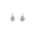 White Gold Earrings with Blue Topaz