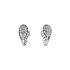Earrings with White Gold Zircons