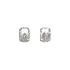 Timeless White Gold Earrings with Textured Surface