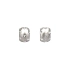 Timeless White Gold Earrings with Textured Surface