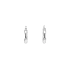White Gold Round Earrings