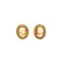 Luxury Gold Earrings with Historical Cameo