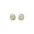 Gold Earrings with Zircons