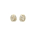 Gold Earrings with Zircons