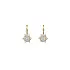 Gold Earrings with Zircons