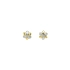 Earrings Flowers made of Combination Gold