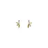 Gold Earrings with Zircons