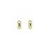 Gold Circular Earrings with Zircons