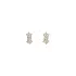 Gold Earrings with Zircons