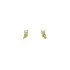 Golden Owl Earrings with Zircons