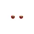 Gold Pecky Apple Earrings