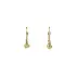 Elegant Gold Heart-Shaped Earrings with Zirconia