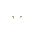 Gold Pecky Earrings with Zircones