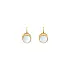 Gold Earrings with Opals