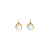 Gold Earrings with Opals