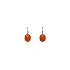 Gold Earrings with Coral