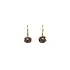 Gold Earrings Brown Pearl