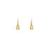 Gold Earrings with Zircons