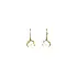Gold Earrings with Pearl