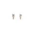 Gold Earrings with Zircons
