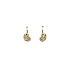 Gold Earrings with Zircons