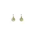 Gold Earrings with Zircons