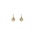 Gold Earrings with Zircons