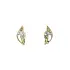 Gold Earrings with Zircons