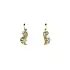 Gold Earrings with Zircons