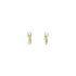 Gold Earrings with Zircons