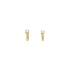 Gold Earrings with Zircons