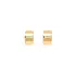 Gold Round Earrings