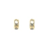 Round Earrings made of Combination Gold